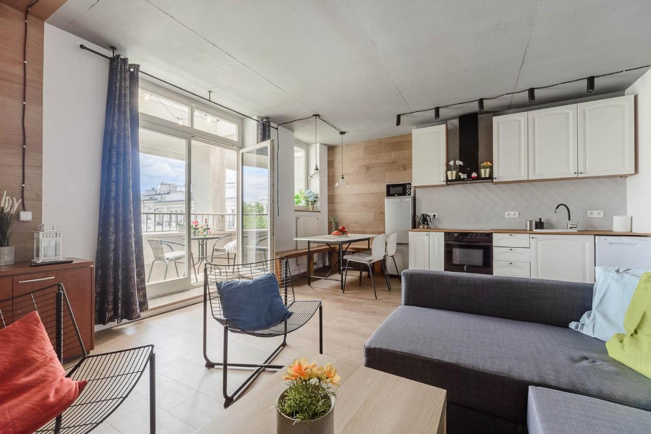 Stylish Apartment In The City Center Of Varsóvia Exterior foto
